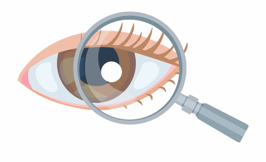 Clipart eye magnifying.