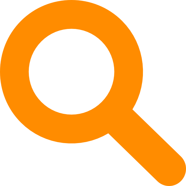 Search icon orange.