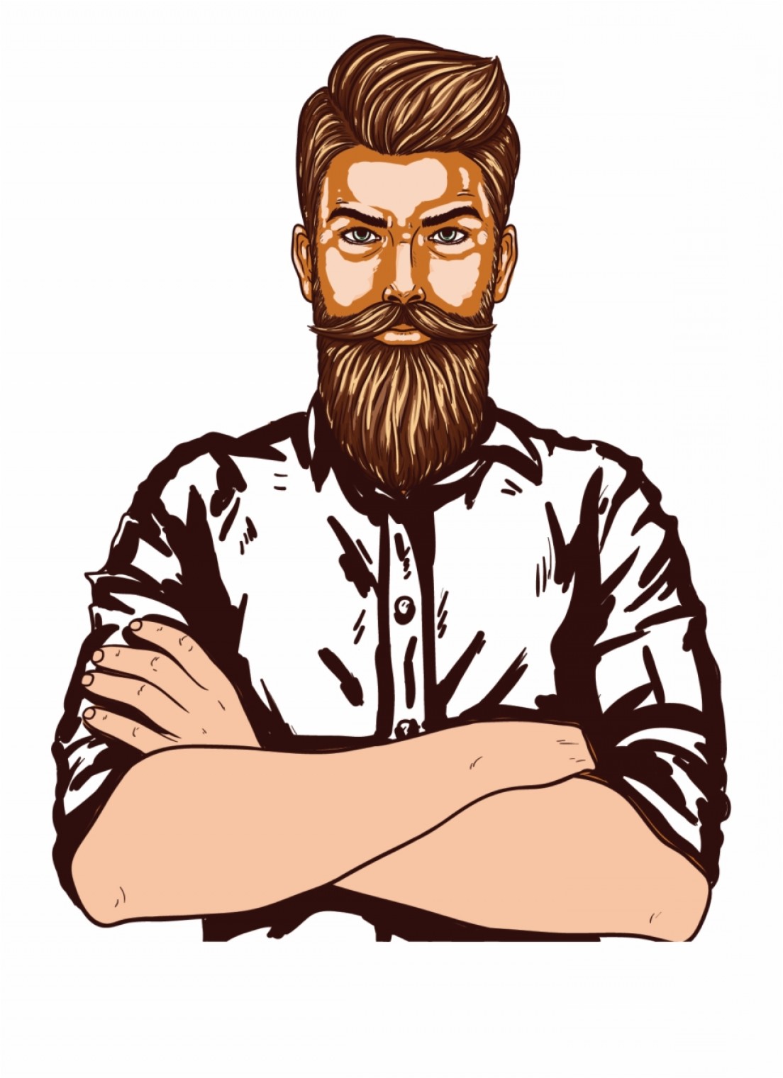 Irojtojman Page Man Vector Beard Man Clipart Images