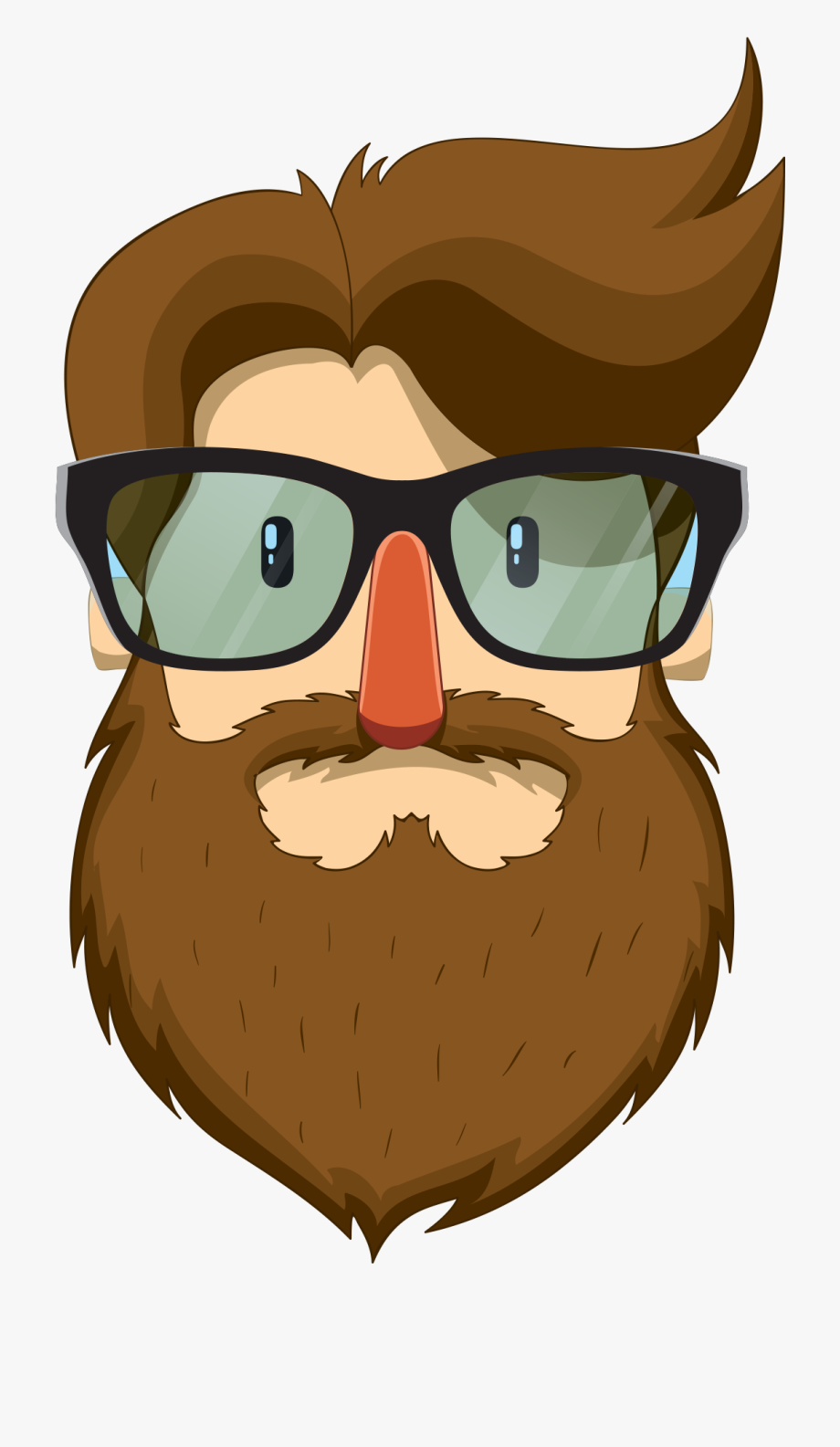 Beard Man Clip Art Bearded With Glasses