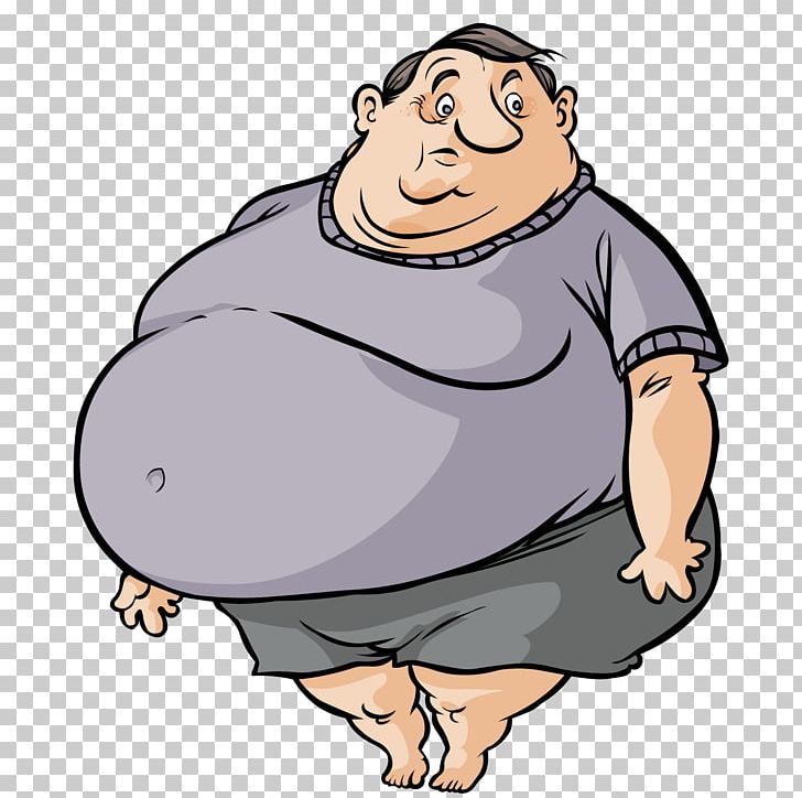 Fat cartoon man.