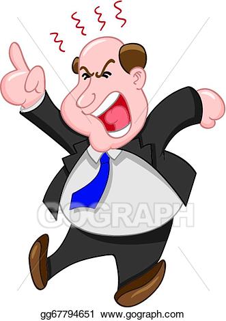 manager clipart angry