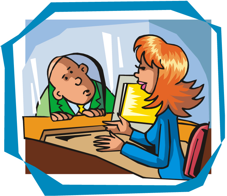 Bank manager clipart.