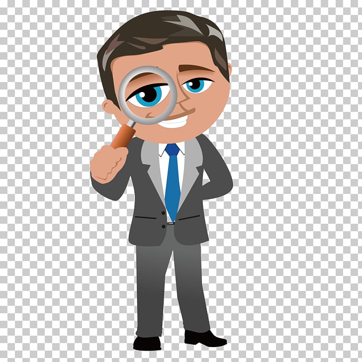 Cartoon Businessperson , Serious manager, man in tuxedo