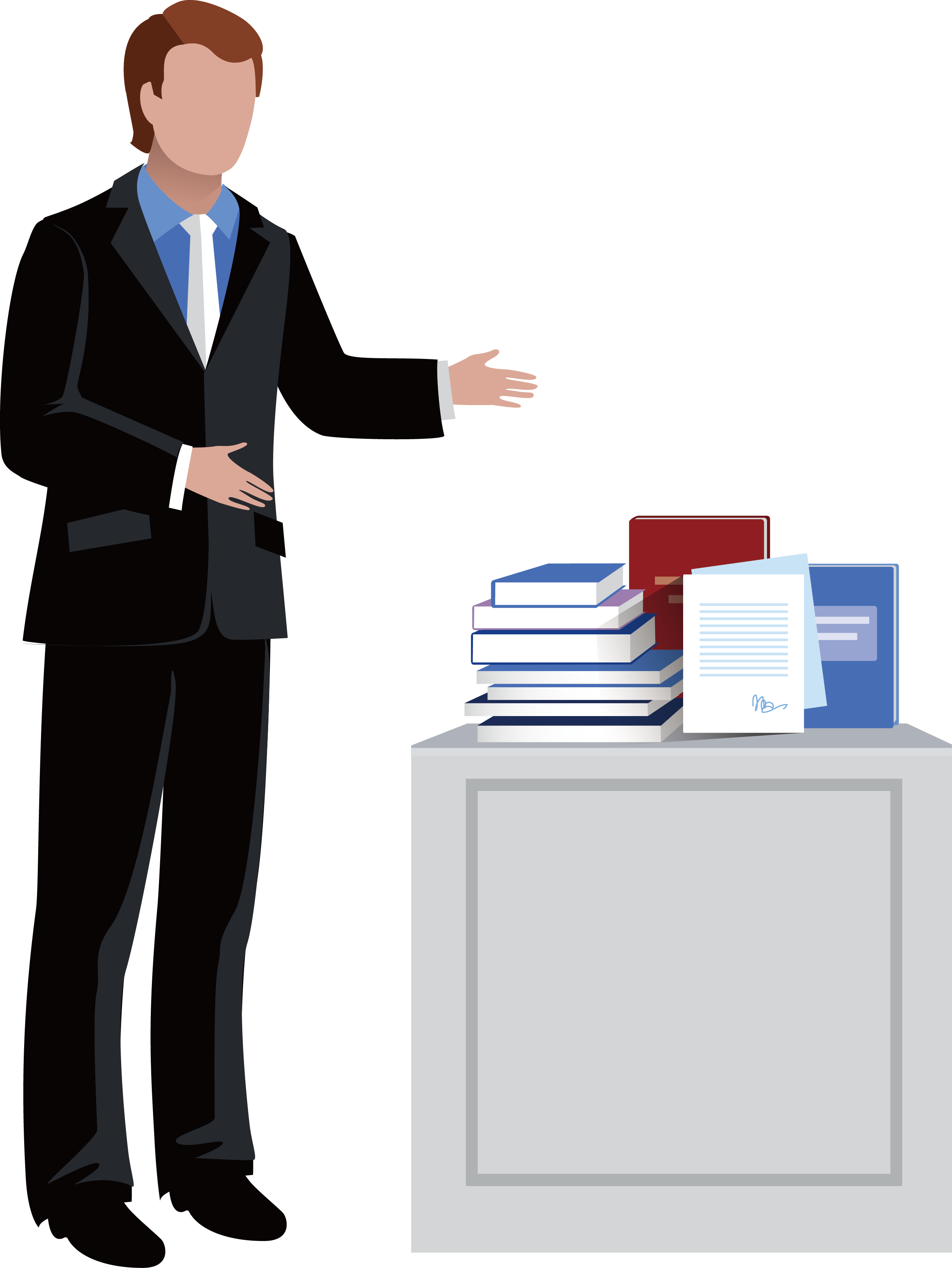 manager clipart standing