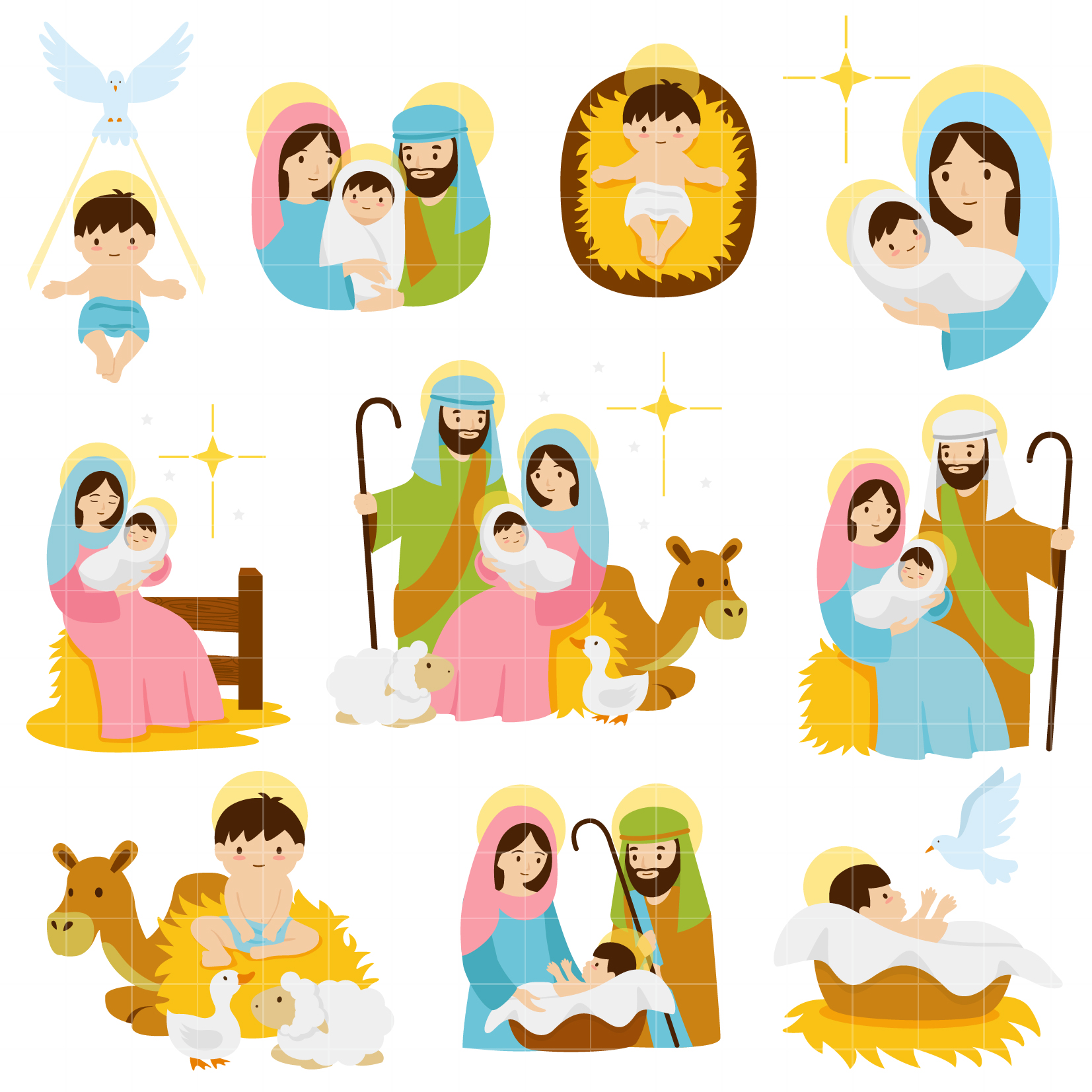 Free cute nativity.