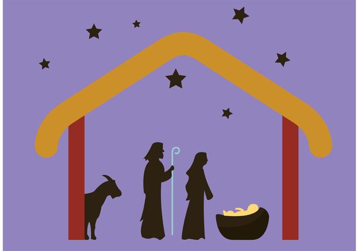 Manger scene nativity.