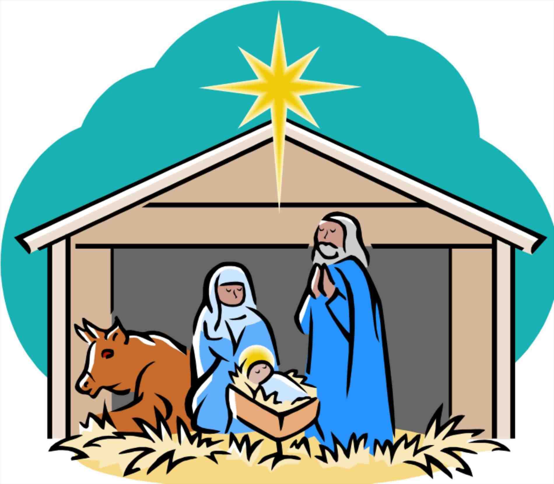 Nativity scene clipart.