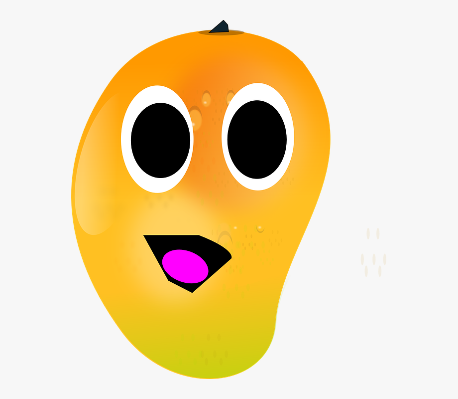 Clip Art Mango With Eyes , Transparent Cartoon, Free
