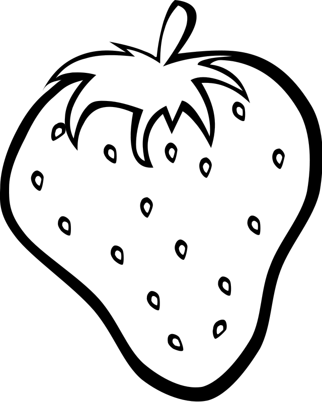 Mango clipart colouring page, Mango colouring page