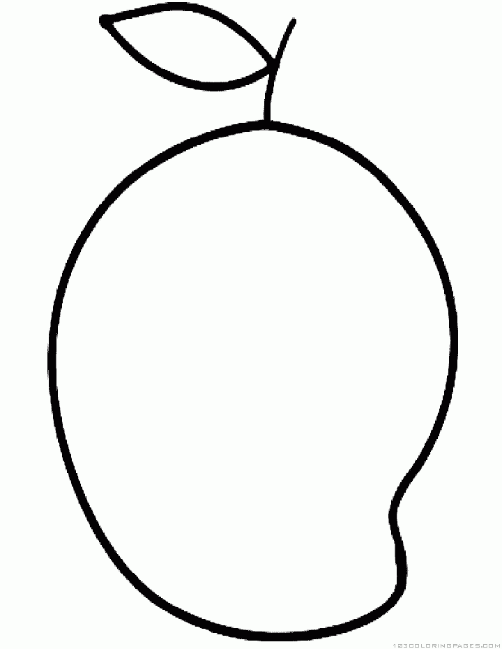 Mango coloring pages.