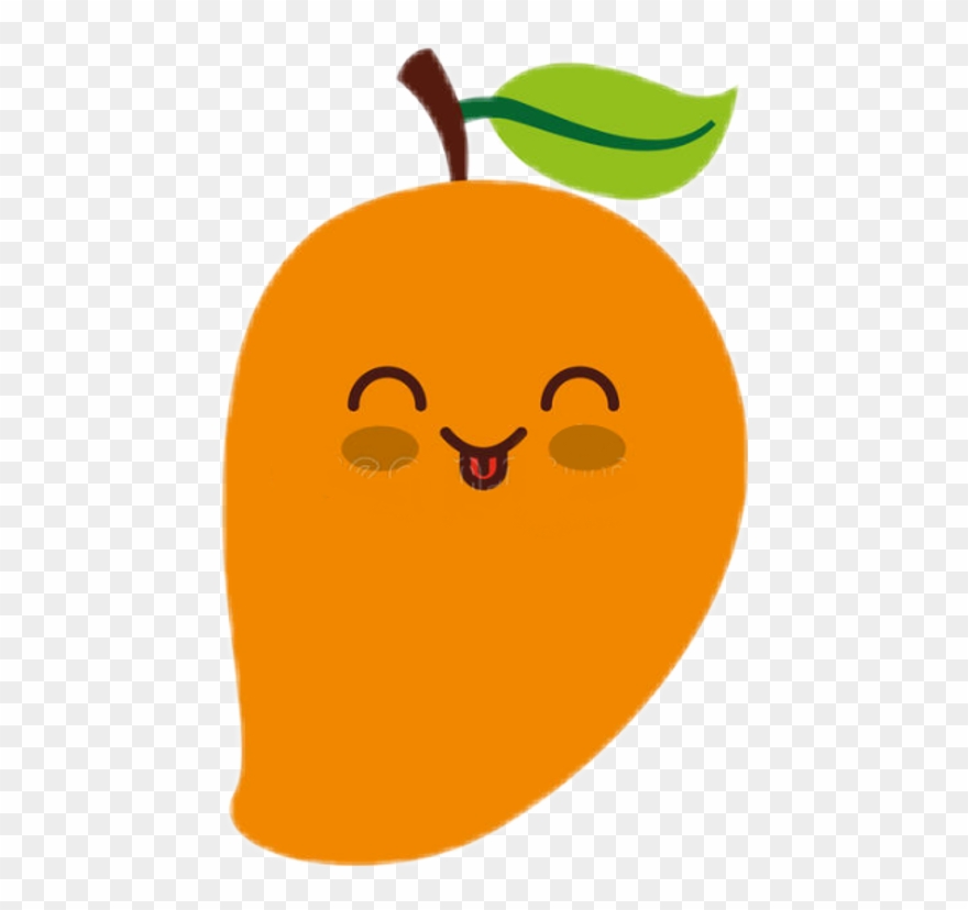 Kawaii Mango Fruit Clipart