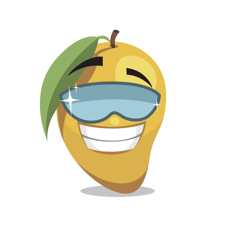 Mango clipart smiling.