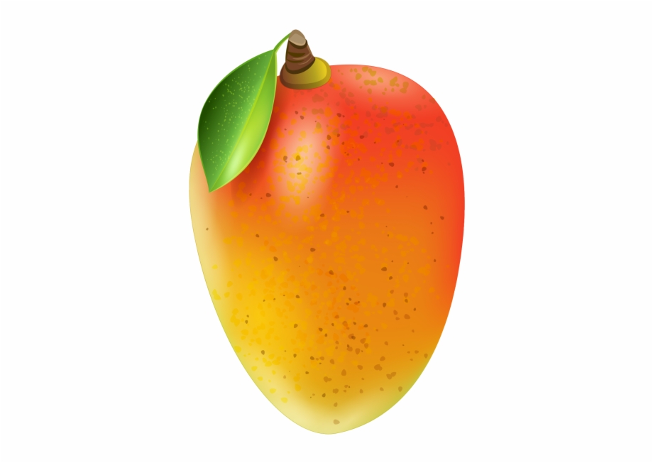 Transparent background mango.