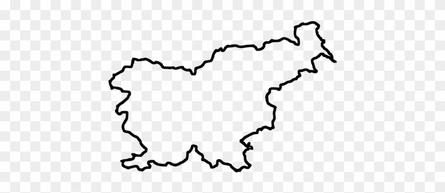 Slovenia blank map.