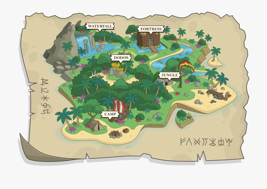 Island Map Clipart
