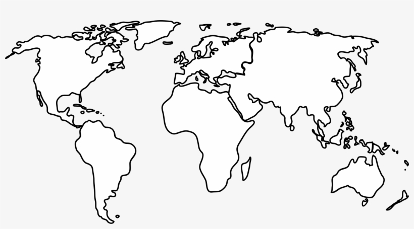 World map vector.