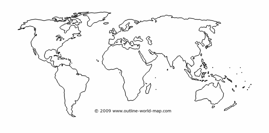 Printable world map.