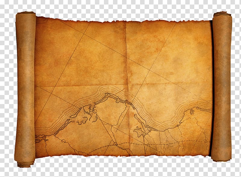 Brown map, Paper Scroll , scroll transparent background PNG