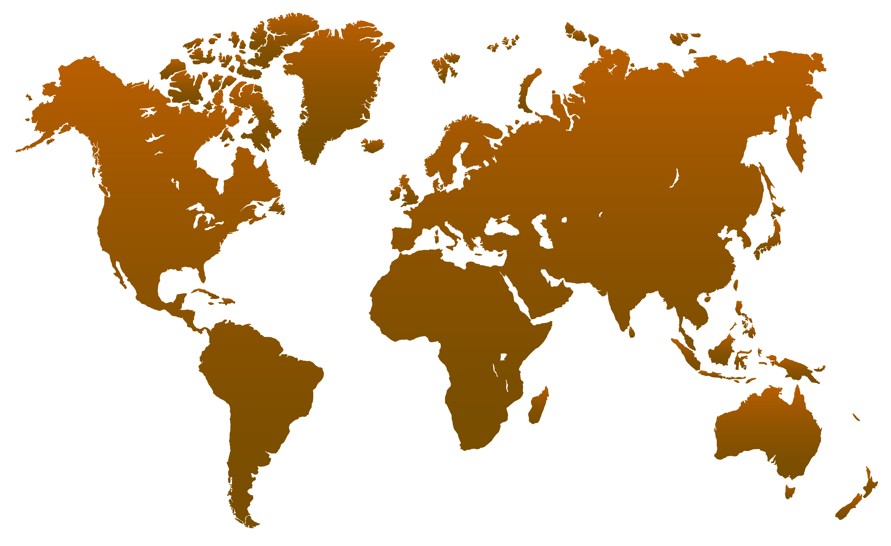 World map transparent.