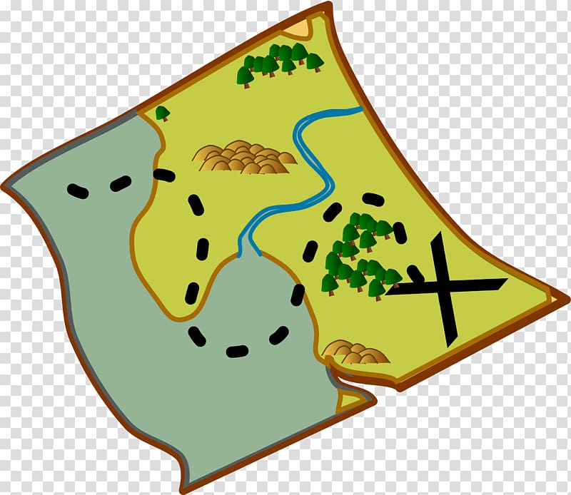 Treasure map Road map , campsite transparent background PNG