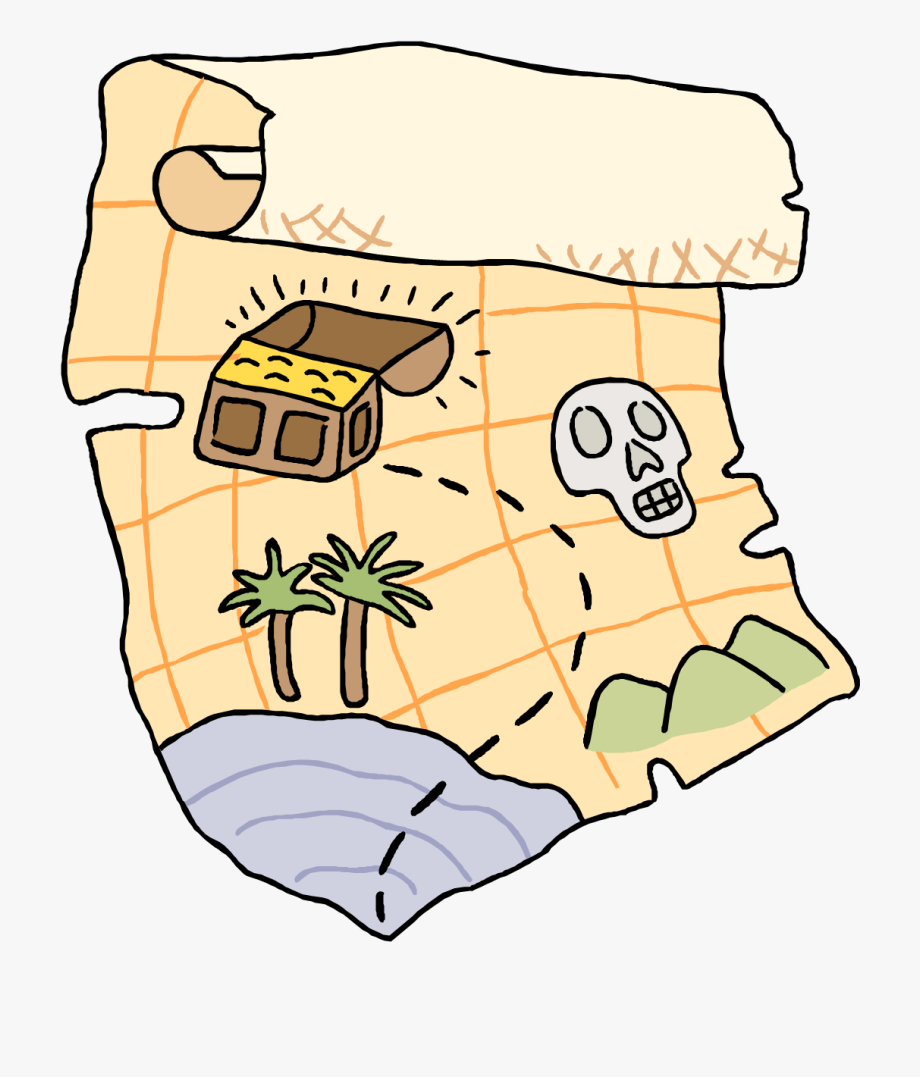 Treasure map clip.