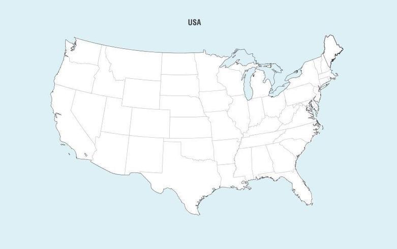 United states map.