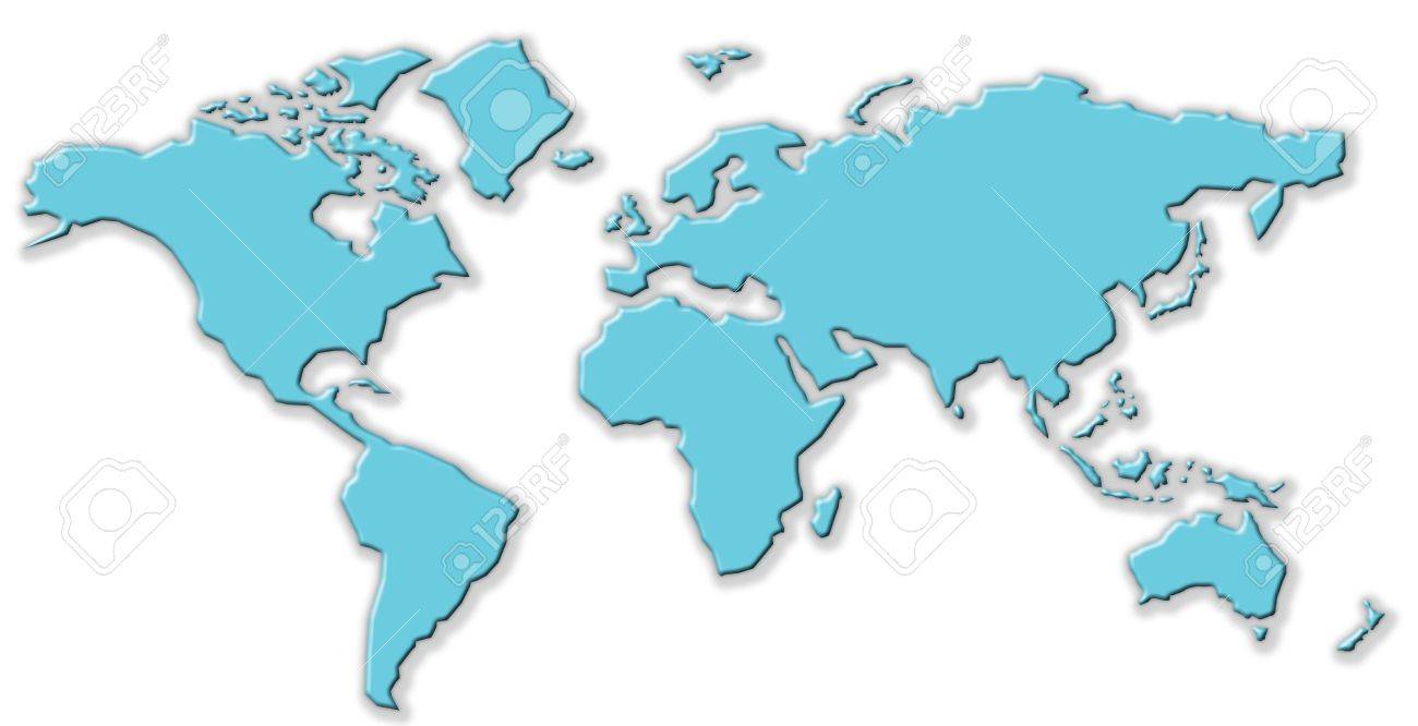World map clipart.