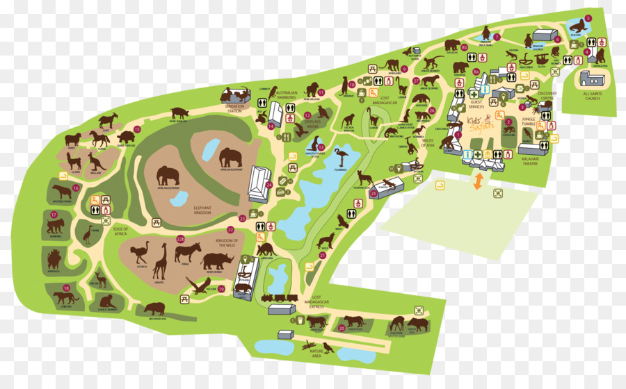 map clipart zoo