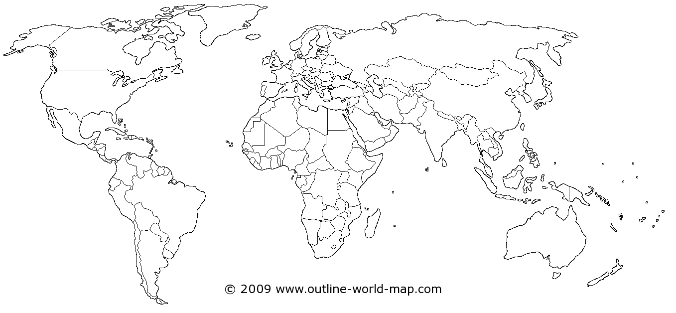 Political White World Map B