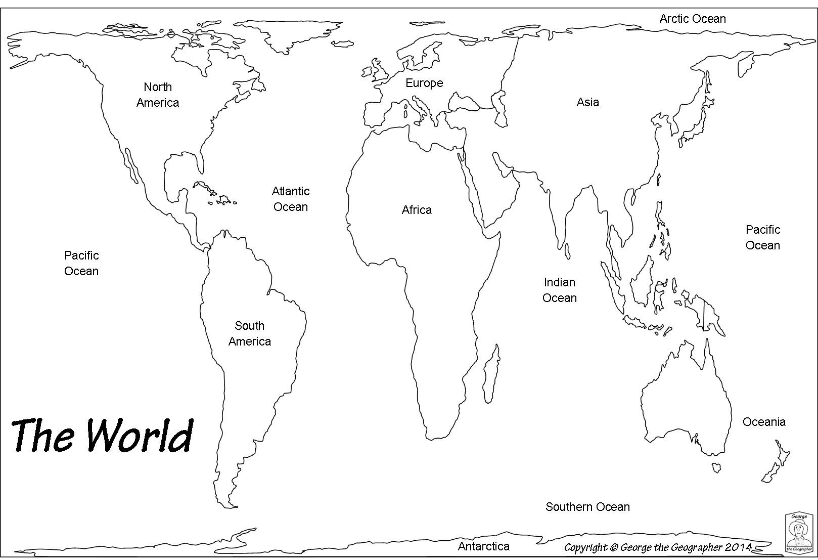 maps clipart black and white b&w world