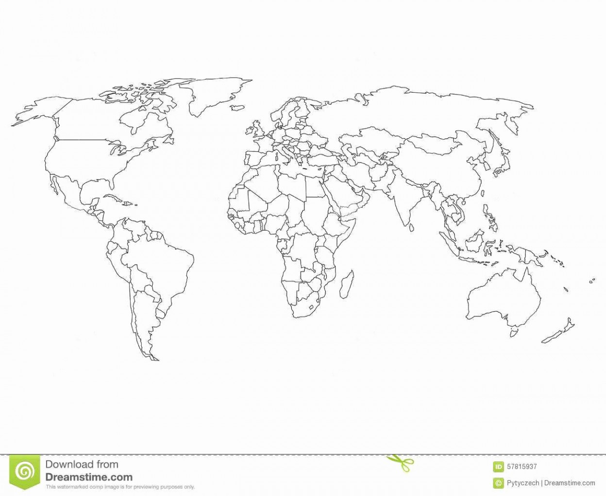 Map Clipart Black and White