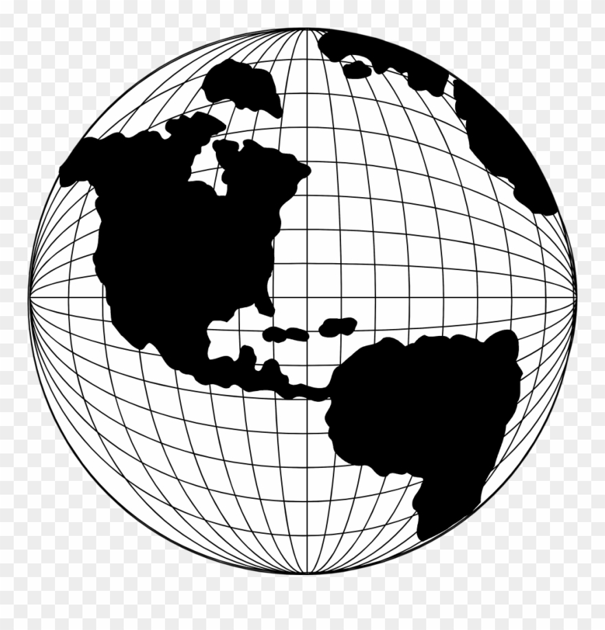 Globe Clipart Globe Map Pencil And In Color