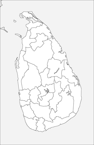 Sri lanka map.