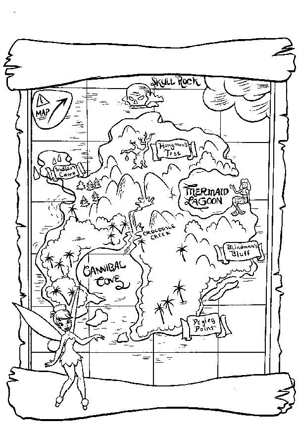maps clipart black and white colouring