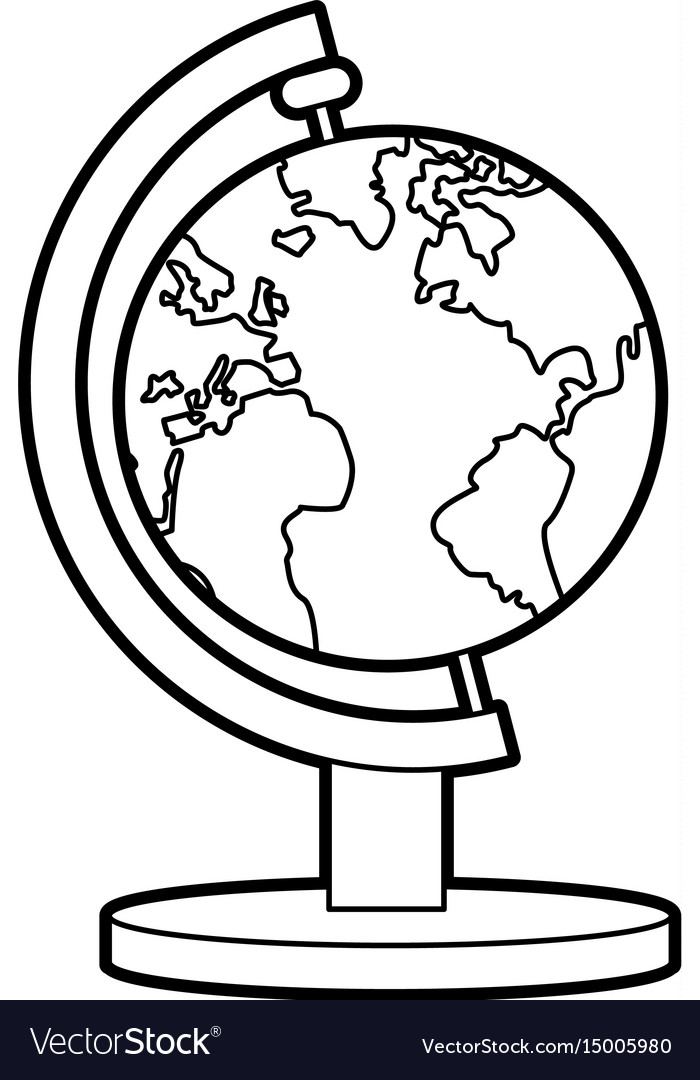 School globe atlas.
