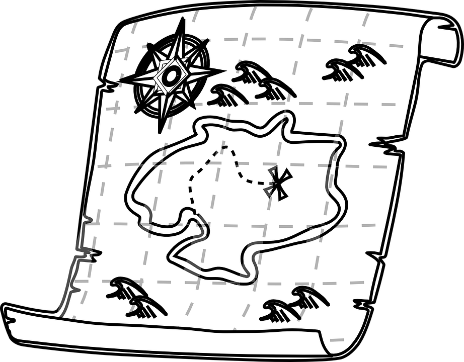 World geography clipart black and white
