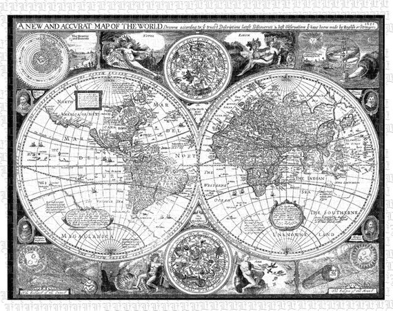 World map ancient.