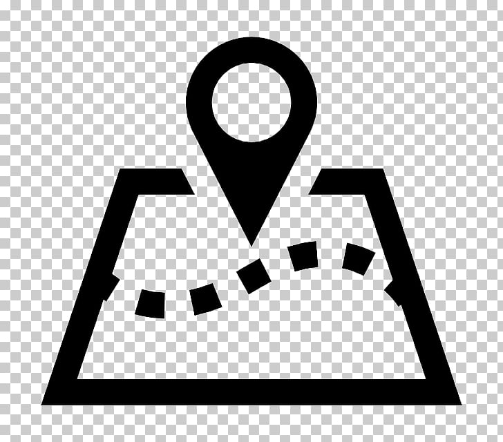 maps clipart black and white road map
