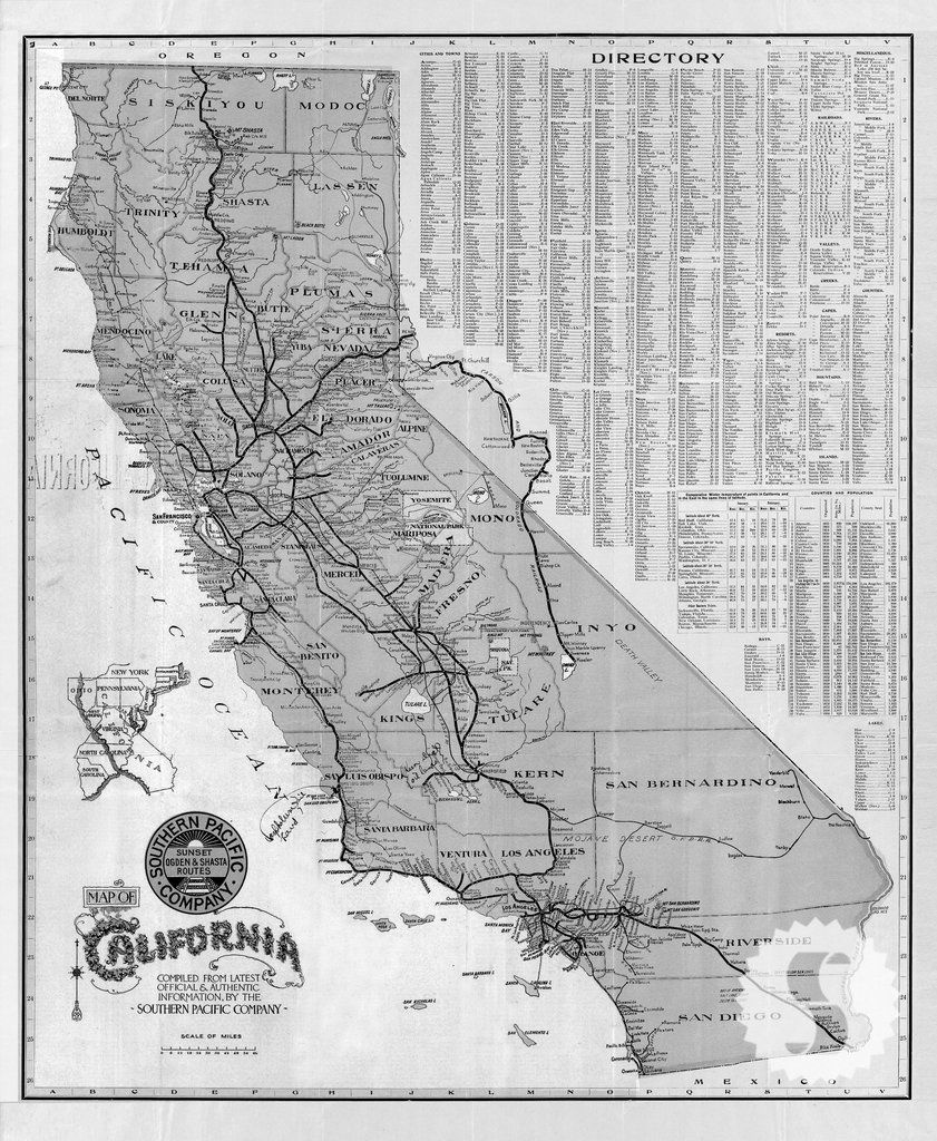 California map black.