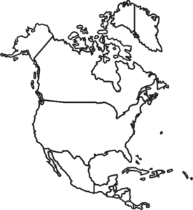 North america map.