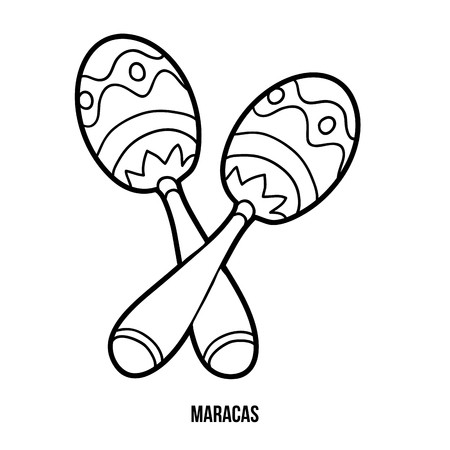 Maracas drawing free.