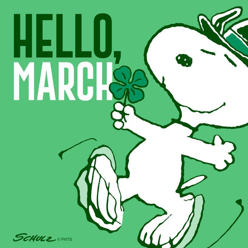 Snoopy march clipart