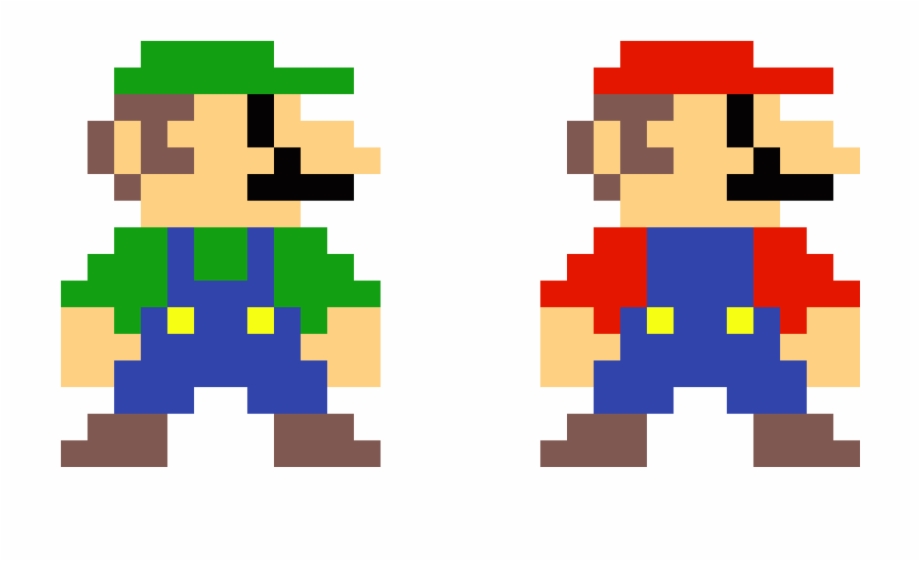 8 Bit Pixel Mario Free PNG Images