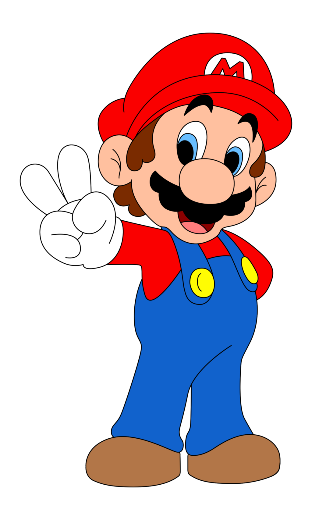 Mario clipart look.
