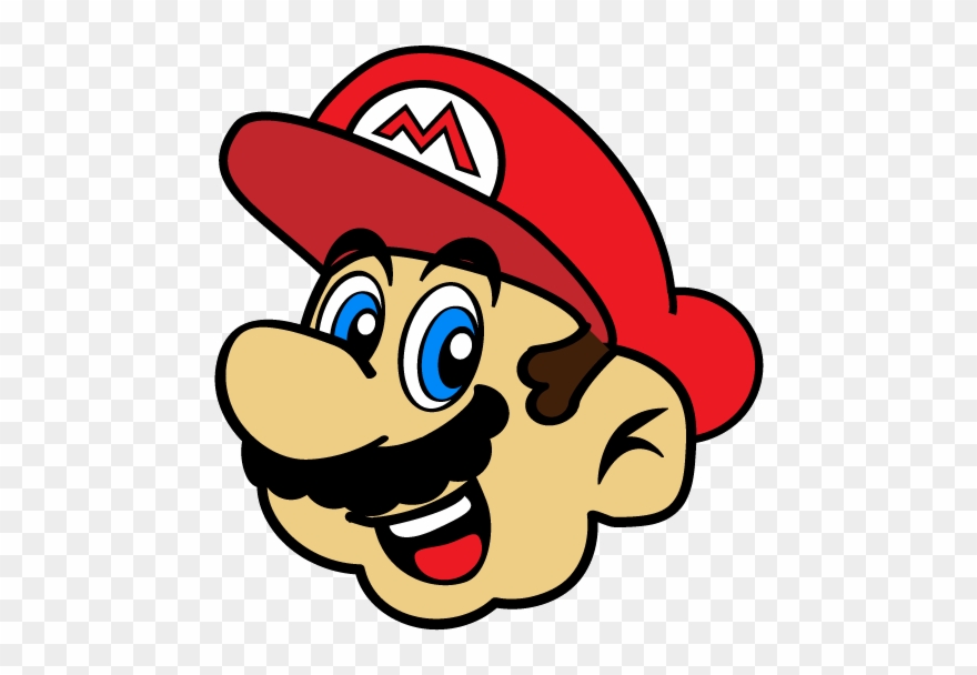 Mario clipart face.