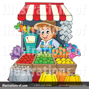 Clipart Of Farmers Market