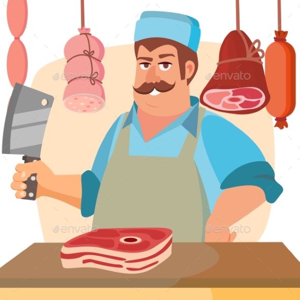 market clipart meat