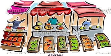 Outdoor food market