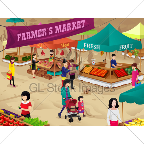 Farmers Market Scene